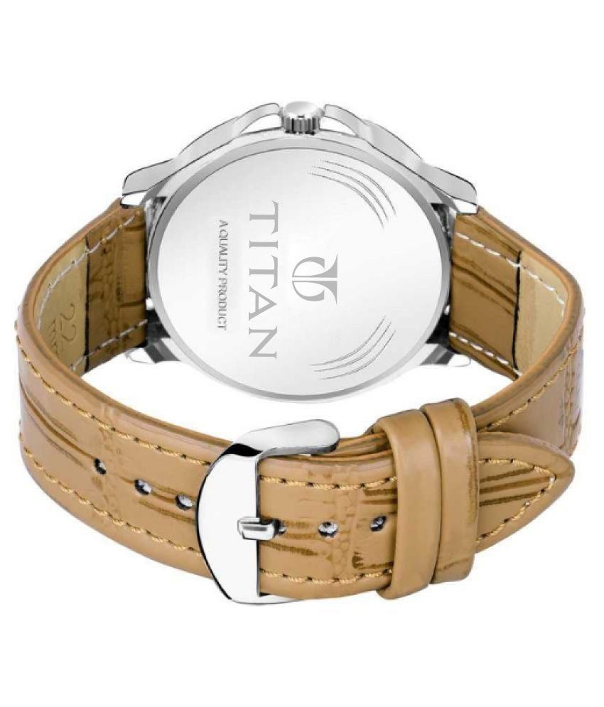 TITAN ANALOG WATCH PREMIUM LEATHER STRAP