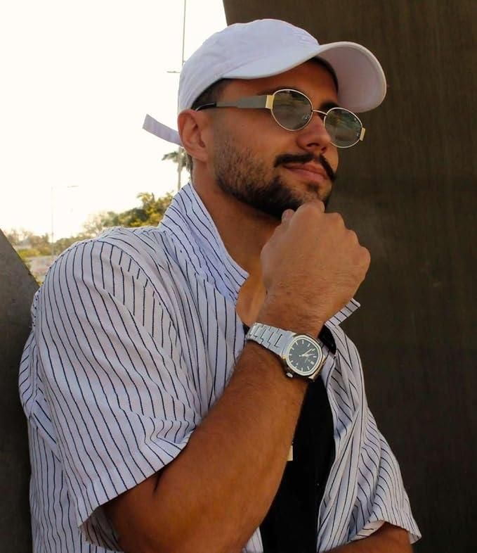POEDAGAR Luxury Stainless Steel Watch